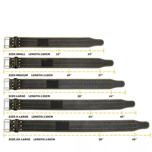 Ceinture de musculation en cuir véritable, ceinture d'entraînement de musculation, ceinture de sport, soutien lombaire, ceinture de musculation rembourrée de 4 pouces - Product Image 4