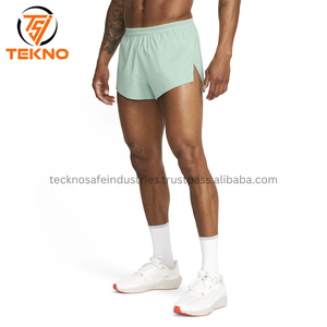 2025 tendance en gros de haute qualité hommes Gym maille Shorts avec Logo personnalisé conception coton Shorts noir décontracté plaine quantité - Product Image 4