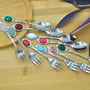 Cuillère à café de travail en cristal avec poignée élégante pour le service de thé de luxe fêtes de mariage cuisine à domicile et occasions spéciales - Product Image 5