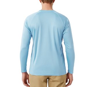 Maillot de bain à manches longues UPF pour homme, léger et infroissable, évacuation de l'humidité à séchage rapide - Product Image 4