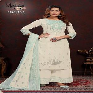 Exportador indio vestido estilo moderno algodón viscosa Kurti pantalón y Dupatta con lámina de impresión trabajo Fabricación de la India a precio barato - Product Image 1