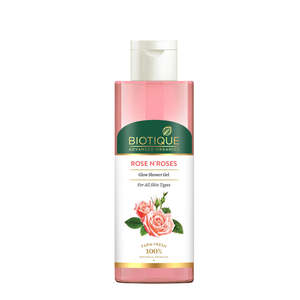 Gel de Ducha Biotique Rose N'roses Glow 200ml, Hidratante y Radiante para Todo Tipo de Piel - Product Image 1