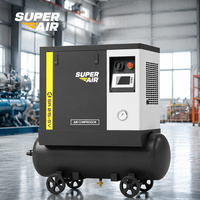 Compresseur d'air à vis CNC Super Air 2,4 m³/min 8 bars 15 kW 220 V 380 V 415 V pour fraisage, perçage et fabrication de précision des métaux CE