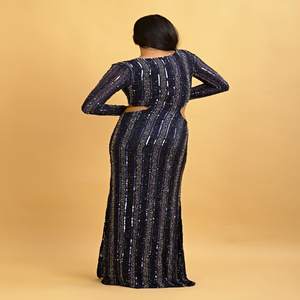 Robe de soirée pour femme de créateur, coupe sirène |   Robe de cérémonie haut de gamme pour mariages, fêtes et événements sur le tapis rouge (Export en gros) - Product Image 5