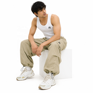 Pantalones Cargo Jogger para Hombre al por Mayor, Cintura Elástica con Cordón, Bolsillos con Solapa Múltiple, Dobladillo Ajustable, Moda Y2K, Proveedor de Ropa Urbana de EE. UU. - Product Image 4