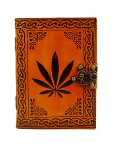 <b>leaf</b> leather journal vintage handmade orange with black notebooks woman large <b>book</b> of spell sketchbook supplies diary - Product Image 4