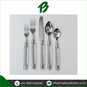 Fabriqué en Inde Utilisation de mariage en acier inoxydable Vintage Food Safe Cuillère Couteau Fourchette Couverts Ensemble du meilleur fournisseur - Product Image 2