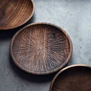 Ensemble de sous-verre en bois contemporain incarnant l'artisanat simplicité durabilité conçue pour les espaces de vie modernes look raffiné - Product Image 3