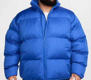 Veste d'hiver matelassée en toile pour homme avec logo personnalisé, col montant, respirante, séchage rapide, vêtement d'extérieur - Product Image 3
