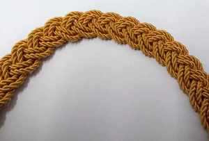 Cable de tapa de alambre dorado de fábrica, alambre metálico y cordón de sombrero de seda, barbijo ceremonial para gorra con visera y viseras de sombrero - Product Image 2