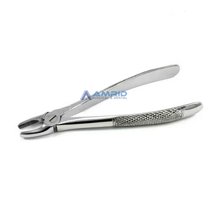 Jeu de pinces dentaires allemandes en acier inoxydable Pinces d'extraction réutilisables en métal Fig 95 Chirurgie buccale Équipements dentaires approuvés CE - Product Image 5