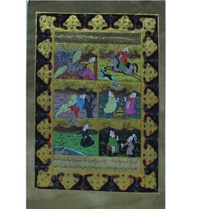 Vintage Stamp <b>Paper</b> Handpainted Art with Elegant Modern Design for Home Decor - Product Image 2