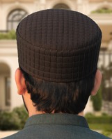 Chapeau de prière musulman respirant à coutures soignées pour adultes - Vêtement décontracté pour hommes, idéal pour le sport quotidien en extérieur, imperméable et ajustable, toutes saisons