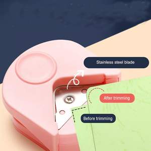 เครื่องเจาะกระดาษกลมขนาดเล็กสำหรับใช้ในสำนักงาน Zaawuut เครื่องหัตถกรรม DIY R4ตัดเนื้อการ์ดภาพถ่าย - Product Image 6