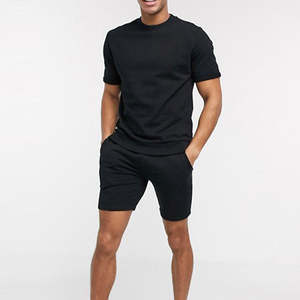 Nouveau design OEM ensemble de shorts d'été pour hommes de haute qualité 100% coton t-shirt et shorts surdimensionnés pour hommes vêtements de sport - Product Image 2