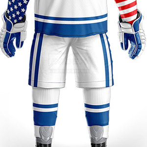 Meilleur design Vêtements de hockey sur glace de qualité supérieure Maillots et shorts personnalisés pour jeunes Uniforme de hockey sur glace 2024 - Product Image 6