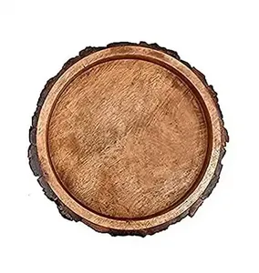 Plateau de service en bambou massif de qualité supérieure avec poignées Pièce maîtresse décorative élégante durable écologique pour les occasions alimentaires - Product Image 4