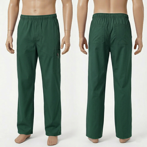 Pantalon de travail pour hommes, 180 GSM, tissu en polycoton respirant de qualité supérieure, vert clair, style cargo, étiquette personnalisée - Product Image 5