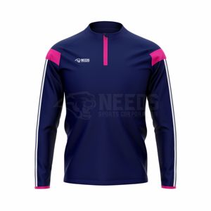 เสื้อครึ่งซิปแบบยูนิเซ็กซ์ คุณภาพพรีเมียม ออกแบบเองได้ เสื้อกีฬา โพลีเอสเตอร์เนื้อนุ่ม 270gsm เสื้อกล้าม สกรีนโลโก้ตามสั่ง บริการ OEM - Product Image 6