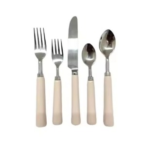 Juego de Cubiertos Modernos con Mango de Resina Azul, Cubiertos Duraderos, Perfectos para Bodas, Almuerzos Corporativos y Cenas en Casa - Product Image 6