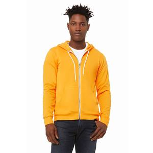 Sudadera Unisex de Algodón Suave con Cremallera Completa, Chaqueta con Cremallera de Forro Polar Dorado para Mujer y Hombre, Sudadera con Capucha de Manga Larga - Product Image 3