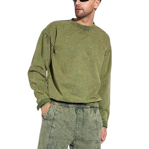 Por encargo de cuello redondo Jumper sudaderas con capucha impreso liso algodón gris hombres suéteres en blanco Unisex sudadera cuello redondo para hombres sudadera - Product Image 4