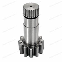 220H 223H DH60 Boîte de vitesses d'orientation d'excavatrice, arbre vertical, 13 dents, 24 cannelures, 223 mm, arbre de pignon de moteur d'orientation