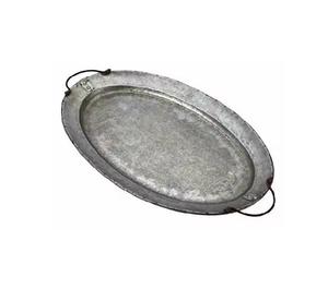 Bandeja de servicio de aluminio de diseño simple y elegante, plato de metal de calidad fina disponible para cumpleaños y funciones de aniversario - Product Image 1