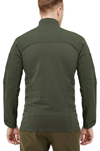 เสื้อผู้ชายแนวยุทธวิธีสำหรับเสื้อแขนสั้นแบบวินเทจ/ ผ้าสแปนเด็กซ์/ โพลีเอสเตอร์ลายทางโลโก้ออกแบบได้ตามต้องการ - Product Image 4