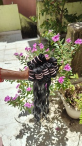 มัดผมธรรมชาติ13A ผมคน100% 100% อินเดียใต้ที่ยังไม่ผ่านการทำสารเคมี - Product Image 3