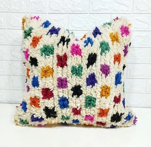 Manufacture <b>Moroccan</b> Pillow Cover Floor Cushion Cover Vintage Wool Cushion for Living Room Bedroom - Product Image 4