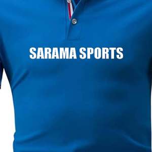 Polo de manga corta con cuello en V ligero y transpirable de verano con logotipo personalizado POLO de punto informal para hombre - Product Image 4