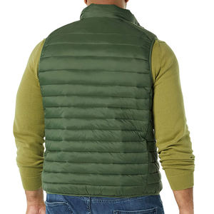 Gilet matelassé sans manches pour homme, chaud et respirant, personnalisable, avec service OEM, 5 poches dimensionnelles, en polyester, pour l'extérieur et les occasions décontractées. - Product Image 6