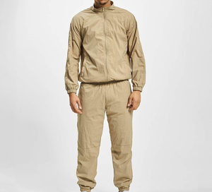 Invierno 2026 nueva moda para hombre, chándal cortavientos de Color sólido con bolsillo con cremallera lateral, logotipo personalizable, ropa deportiva de invierno - Product Image 2