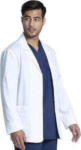 Traje médico largo de laboratorio, bata blanca, uniformes de Hospital transpirables, ropa de enfermera de ciencia médica, bata de laboratorio blanca, ropa clínica - Product Image 4