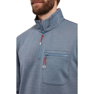 Logo personnalisé de haute qualité vêtements de golf hommes demi-quart 1/4 Zip cou poche pull sweat 1/4 quart zip pull chemise - Product Image 2