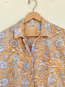 ชุดนอนผ้าฝ้ายป๊อปลินพิมพ์ลายดอกไม้ ทำมือจากอินเดีย 100% สำหรับผู้หญิง สไตล์ลำลอง หรูหรา เหมาะสำหรับฤดูหนาว ฤดูร้อน ฤดูใบไม้ร่วง ฤดูใบไม้ผลิ ผลิตแบบ ODM - Product Image 2