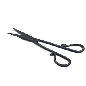 Tijera negra antigua medieval, tijera hecha a mano de metal, tijeras de hilo medieval/tijera transparente - Product Image 3
