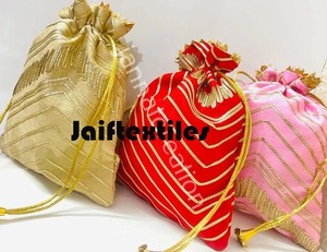 Lheriya Pattern Potli Gift <b>Bag</b> <b>Indian</b> Wedding Return Gift Potli <b>Bag</b> Handmade Potli Pouch <b>Bag</b> - Product Image 4