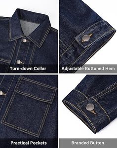 Veste en jean pour femmes à la mode personnalisée en gros | Fournisseur élégant de veste en jean OEM | Manteau en denim de haute qualité de marque à la mode en vrac - Product Image 5