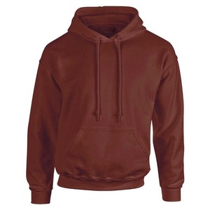 Sudadera térmica con capucha desgastada y lavado ácido de algodón de gran tamaño para hombre - Product Image 1