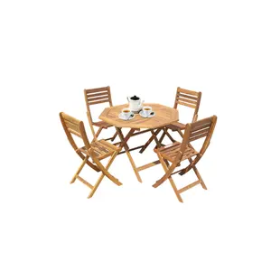 Modern Dining Table Set Using Solid Wood Using As Outdoor Rattan Furniture Making Wood Dinning Table Viet Nam Supplier