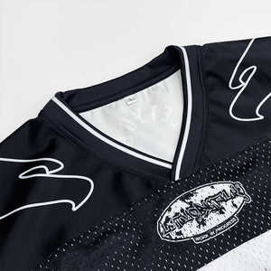 Maillot de football personnalisé en sublimation, coupe ample, respirant, léger, extensible dans quatre directions, séchage rapide, vente en gros - Product Image 4