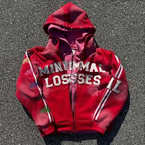 Vente en gros, sweat à capuche imprimé avec logo personnalisé, pull pour hommes, sweats à capuche vintage lourds avec impression par sublimation, personnalisés respirants - Product Image 3
