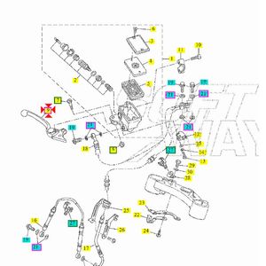 Levier de frein avant 5VS839220000 pour moto - Product Image 1