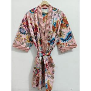 Batas de kimono 100% algodón, hermosos vestidos de kimono de algodón, batas de algodón, regalo para damas de honor - Product Image 1