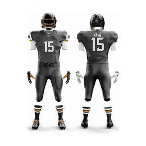 Quick Dry Custom Made American Football Uniform Sports Wear Solid Color American Football Uniform - Product Image 2