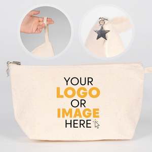 Bolsos de mano para mujer con formas únicas y base con fuelle, artículo superventas, con cierre de cremallera personalizado, de lona, 12 x 7 x 3 pulgadas - Product Image 1