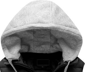 2025Men's sin mangas ligero acolchado Puffer Down invierno con capucha abajo algodón chaleco Casual chaleco suelto Abrigo con capucha - Product Image 3