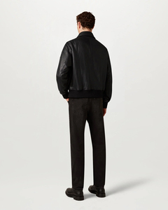 Chaqueta de Cuero Personalizada para Hombre, Chaqueta de Moda de Cuero Vacuno Genuino, Ropa de Invierno Premium, Proveedor Mayorista de Marca Privada - Product Image 3